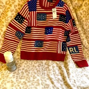 Ralph Lauren patriotic sweater.